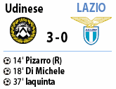 Udinese-Lazio 3-0